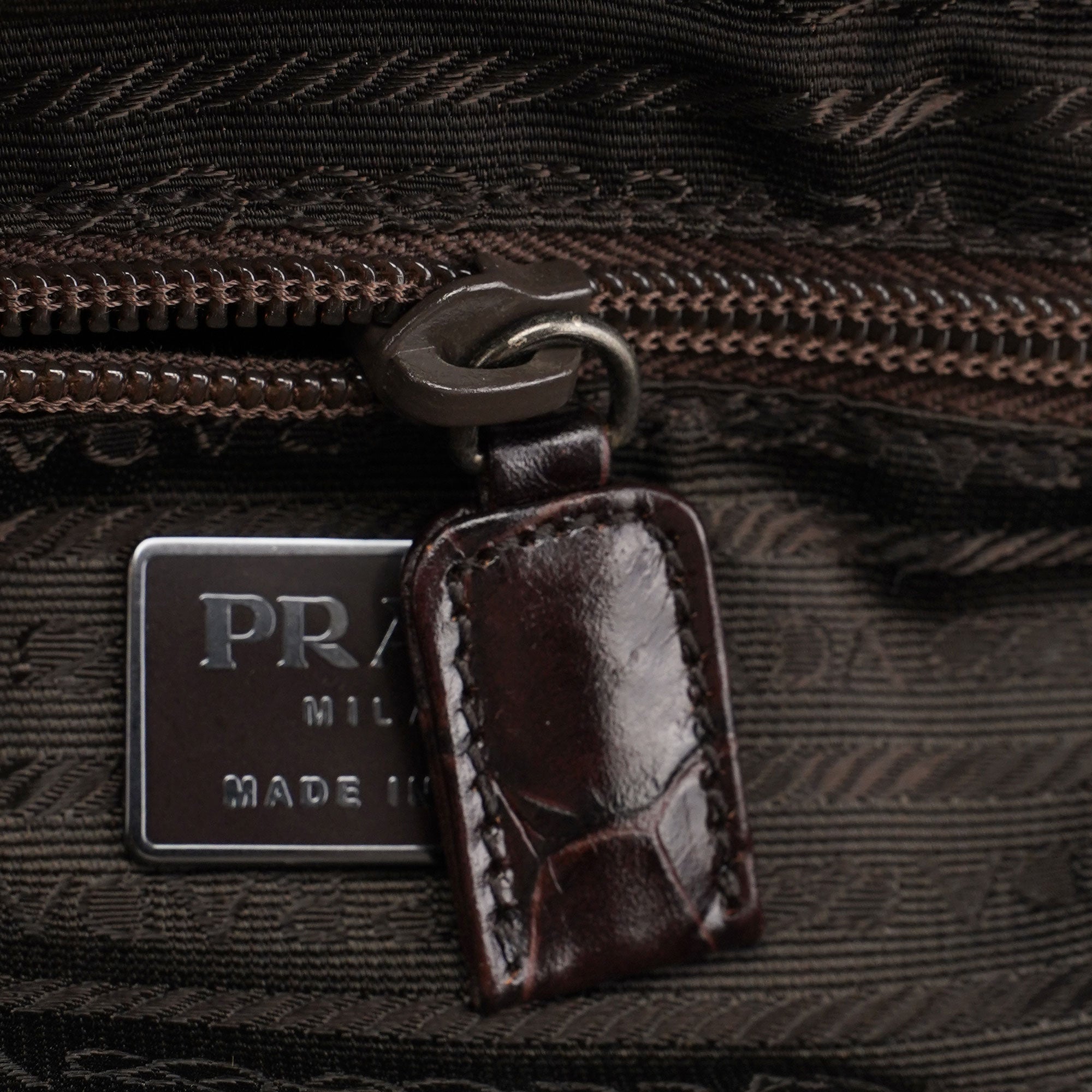 Brown Croc Embossed Clutch Top Handle Bag