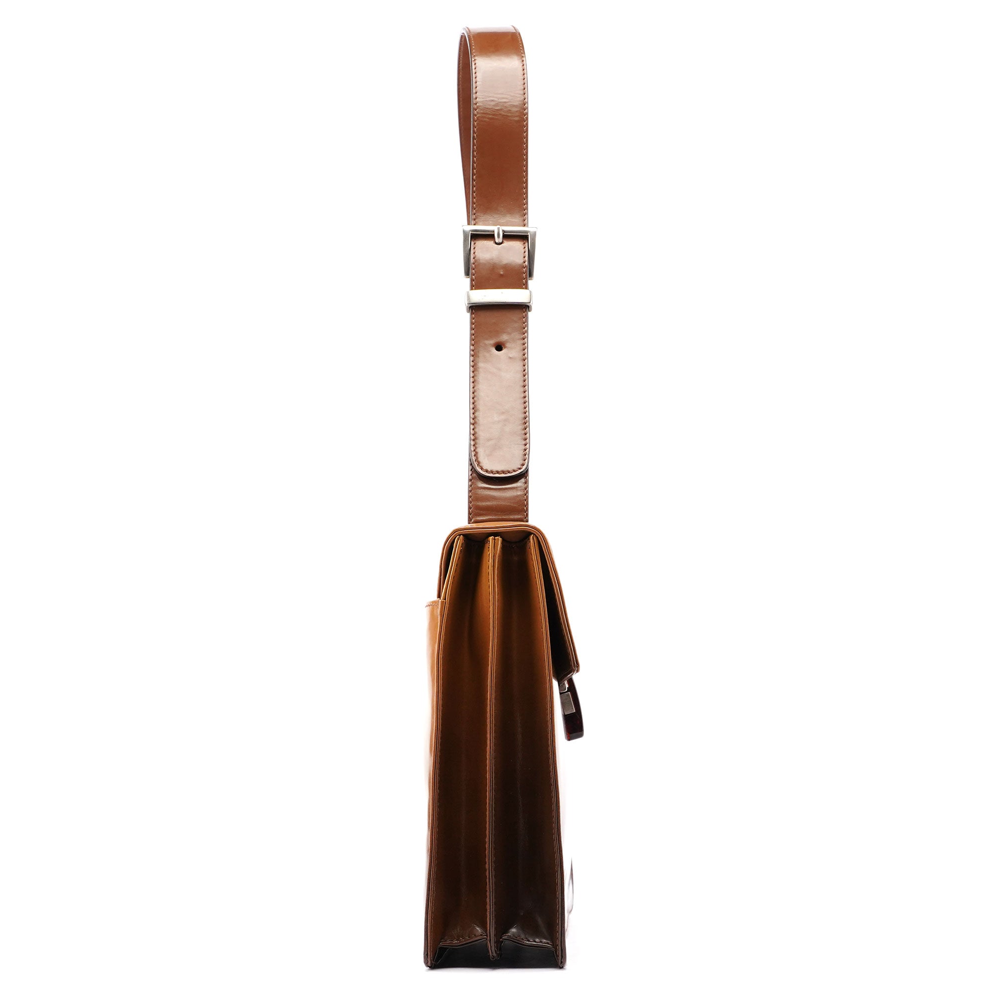 Brown Gradient Spazzolato Shoulder Bag