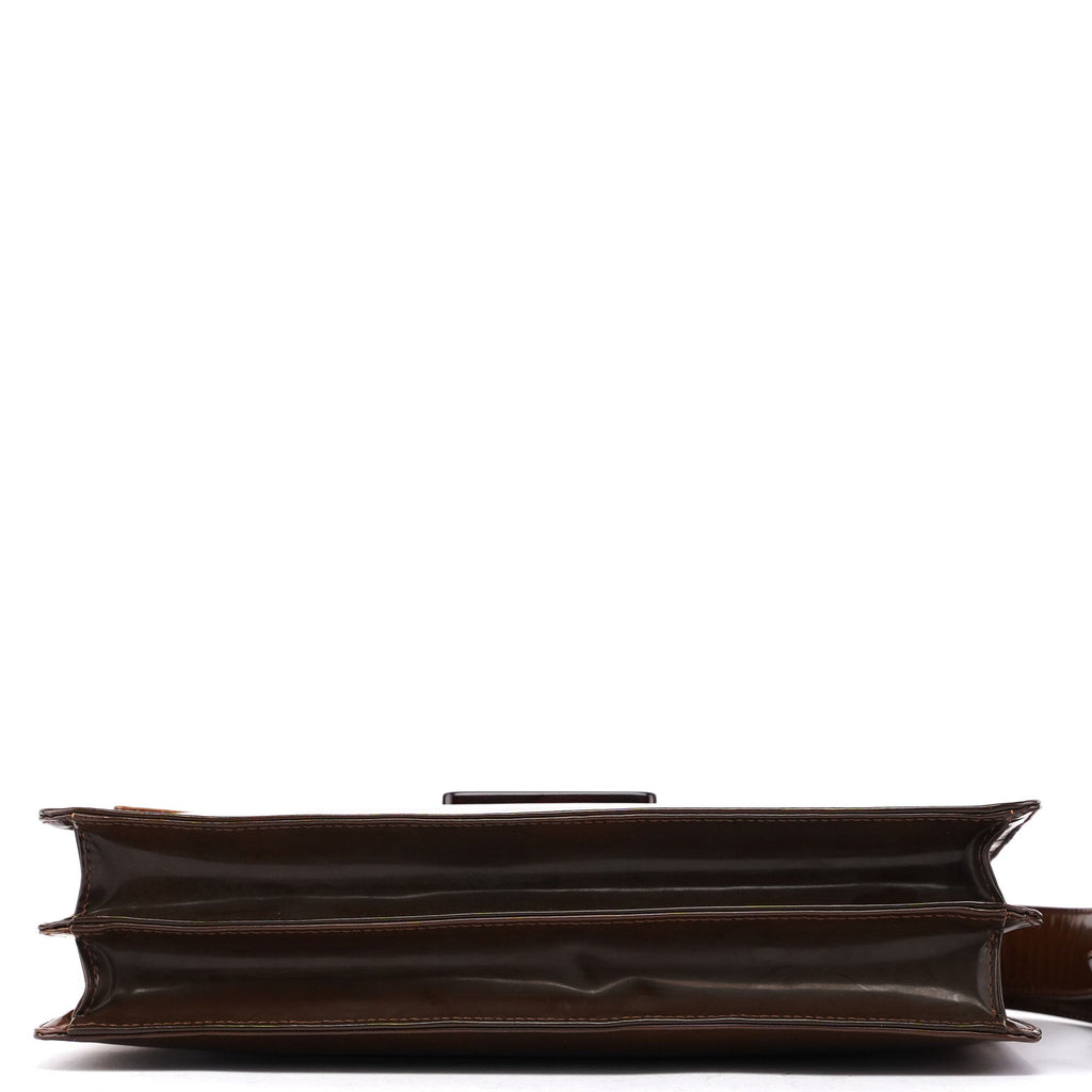 Brown Gradient Spazzolato Shoulder Bag