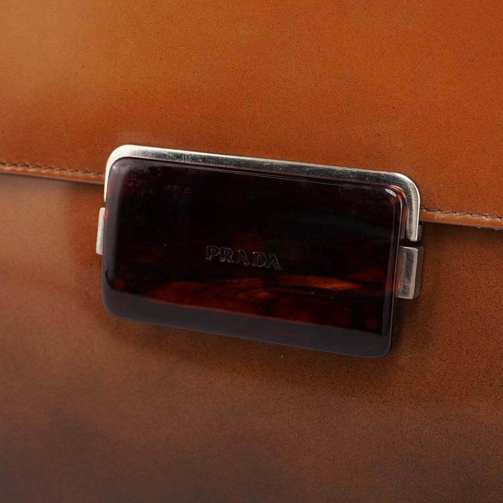 Brown Gradient Spazzolato Shoulder Bag