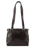 Brown Green Tessuto Nappa Tote