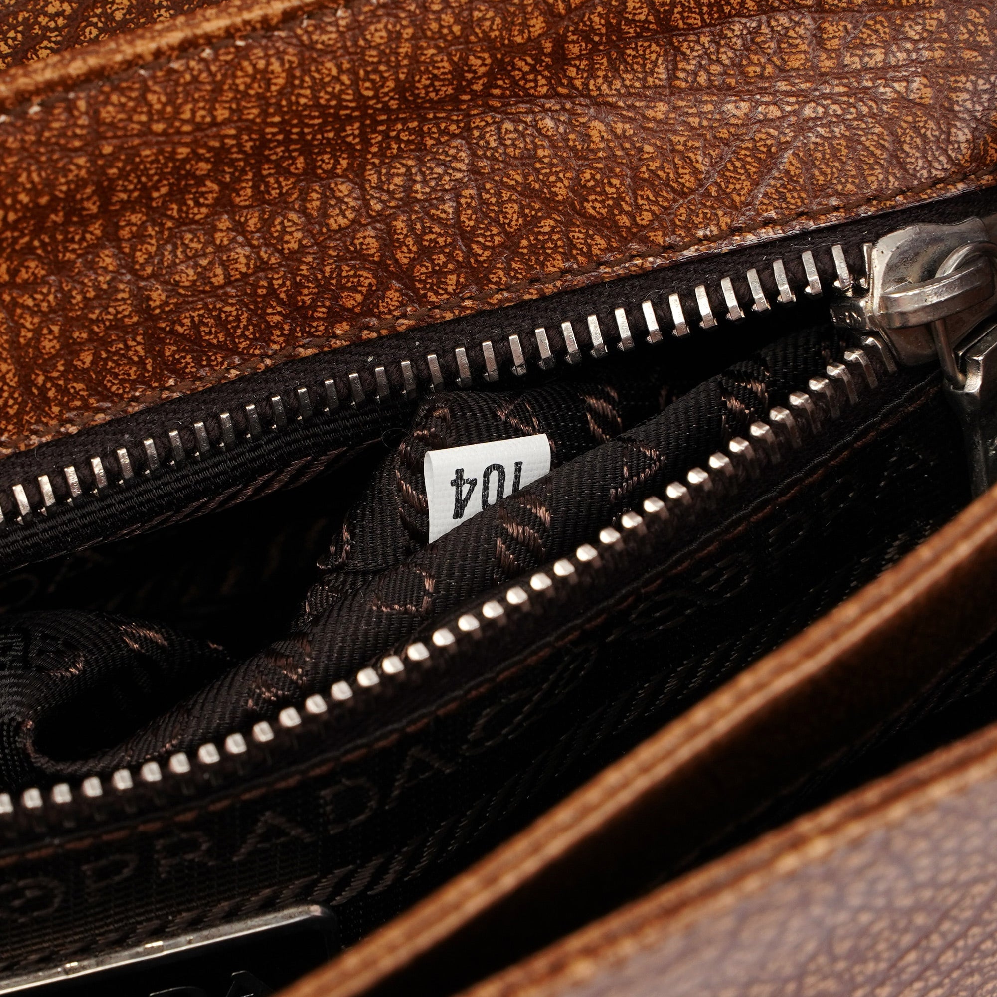 Brown Lama Buckle Shoulder Bag