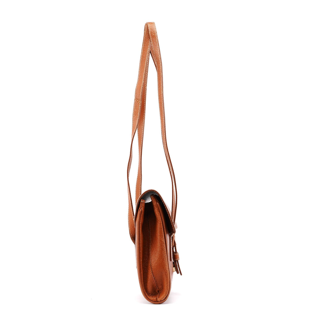 Brown Leather Belt Tote Bag