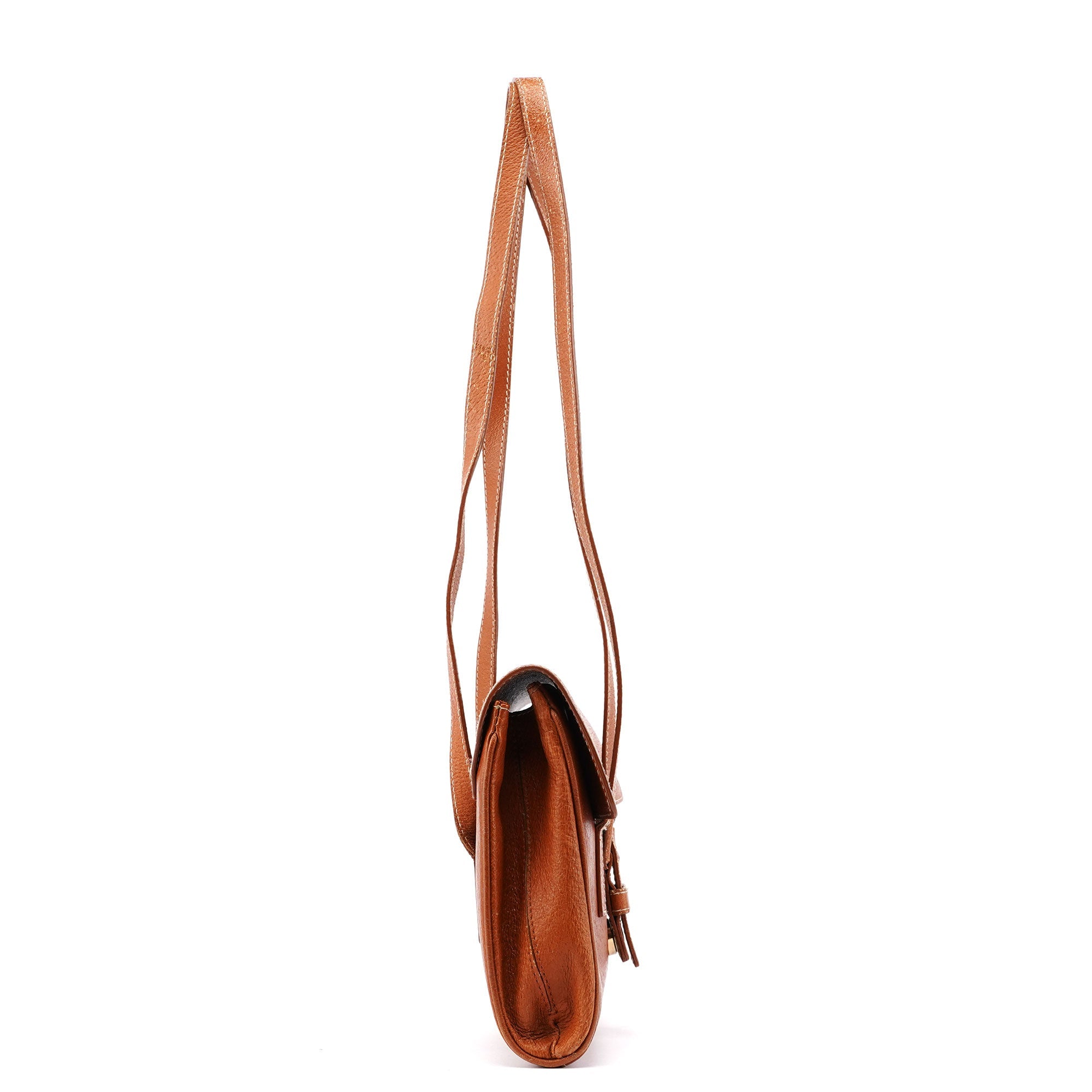Brown Leather Belt Tote Bag