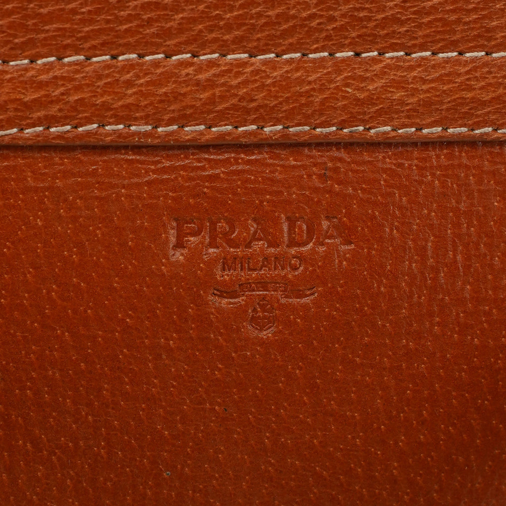 Brown Leather Belt Tote Bag