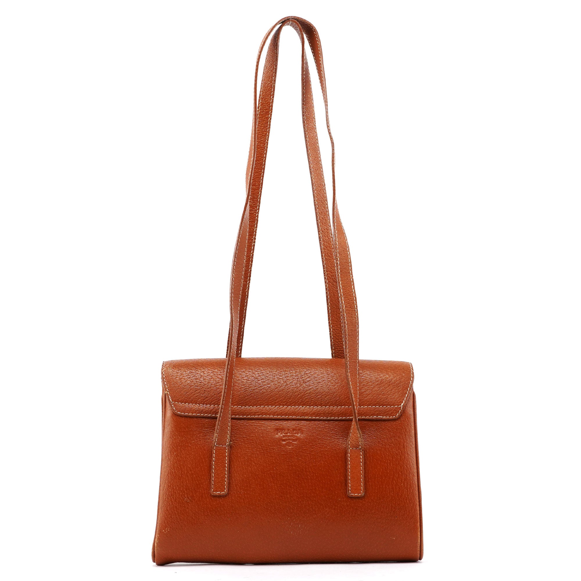 Brown Leather Belt Tote Bag