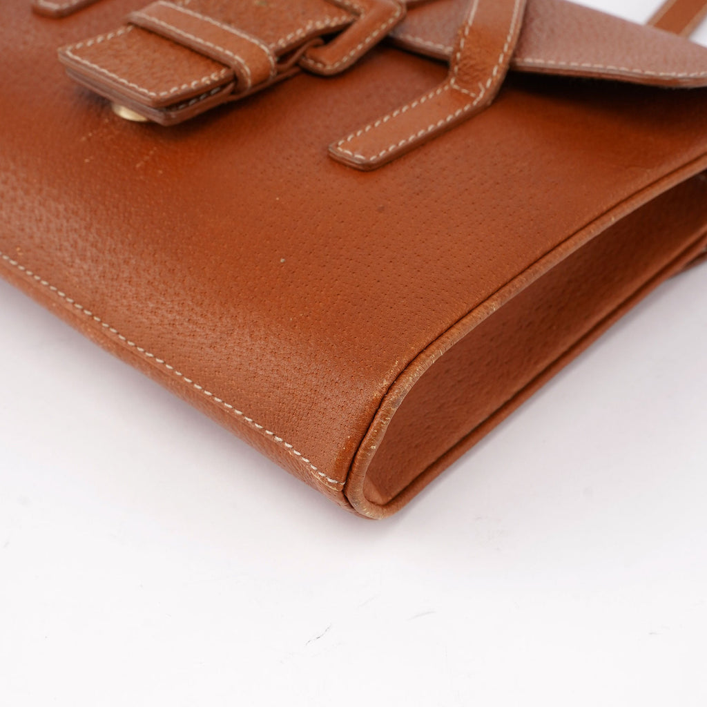 Brown Leather Belt Tote Bag