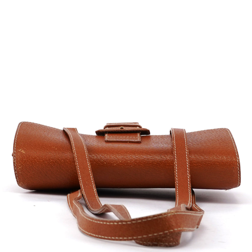 Brown Leather Belt Tote Bag