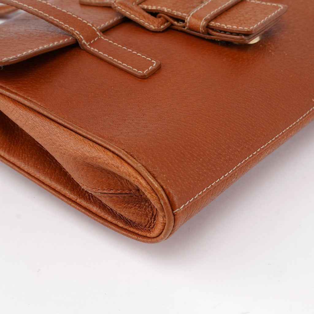 Brown Leather Belt Tote Bag