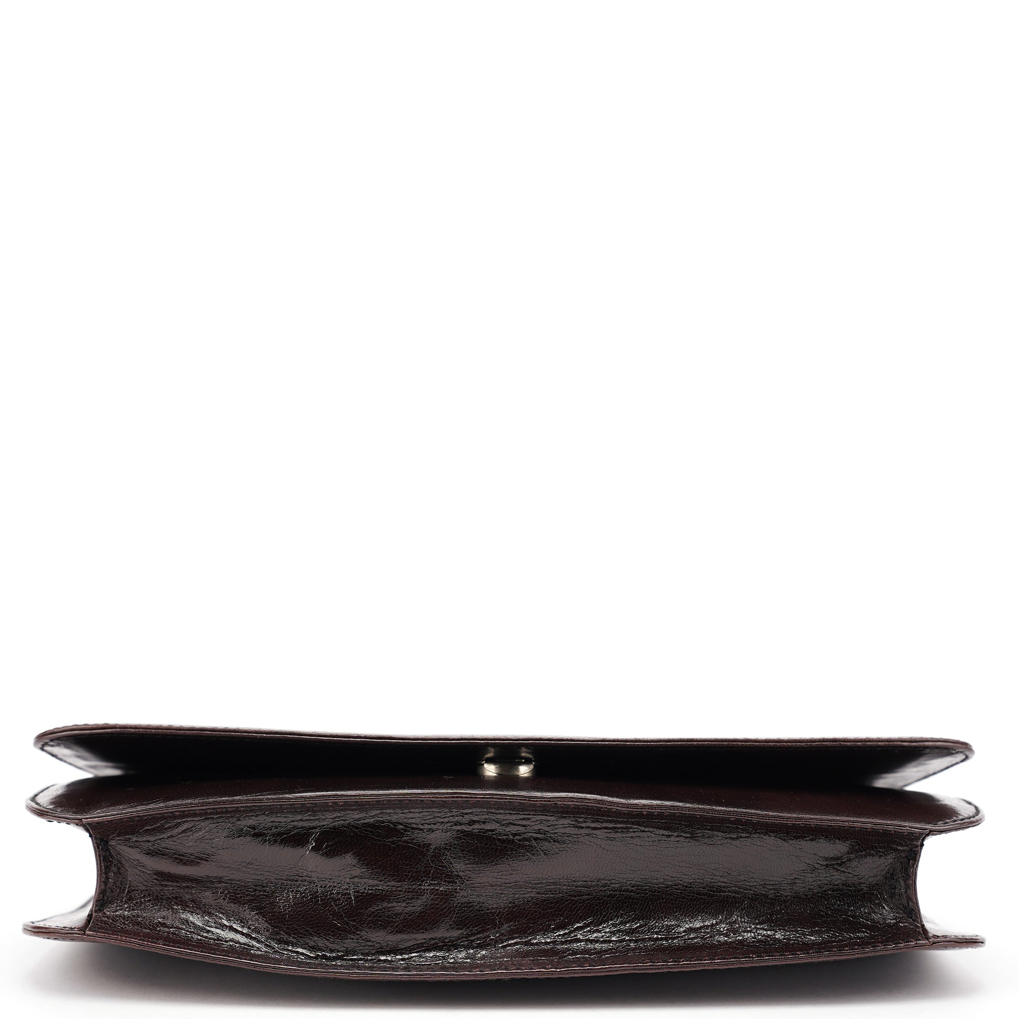 Brown Madras Swing Chain Shoulder Bag