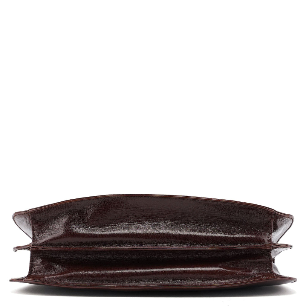 Brown Madras Swing Chain Shoulder Bag
