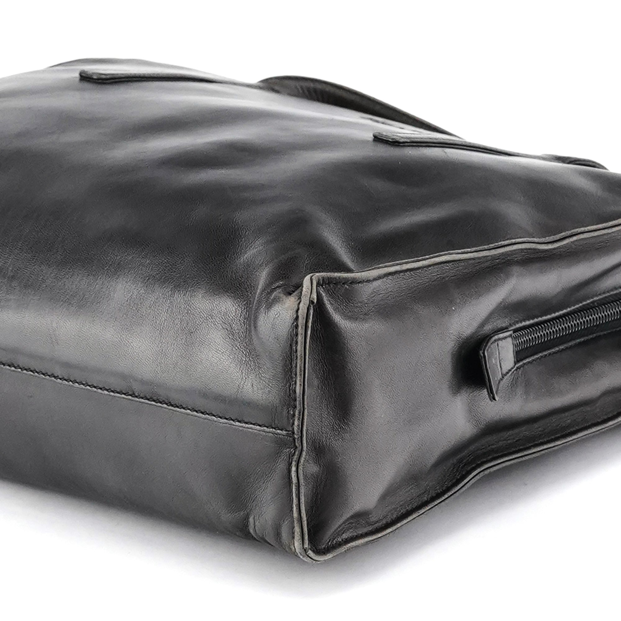 Brown Nappa Leather Tote Bag