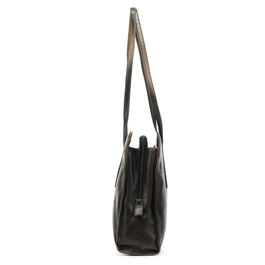 Brown Nappa Leather Tote Bag