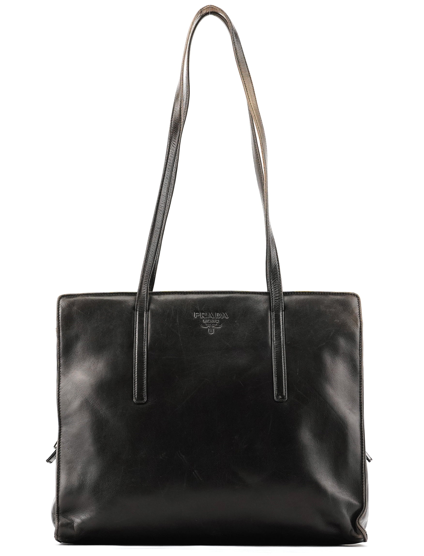 Brown Nappa Leather Tote Bag