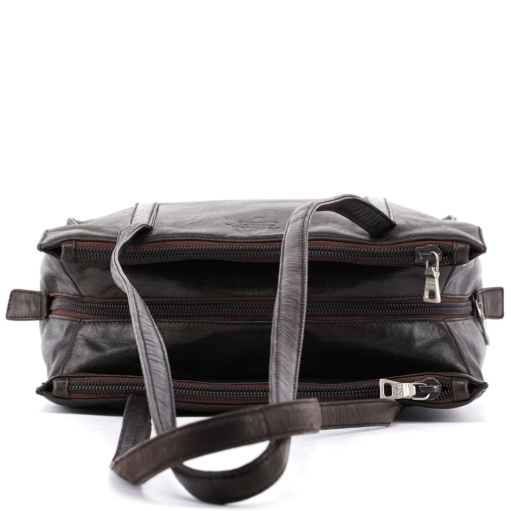 Brown Nappa Tote Bag