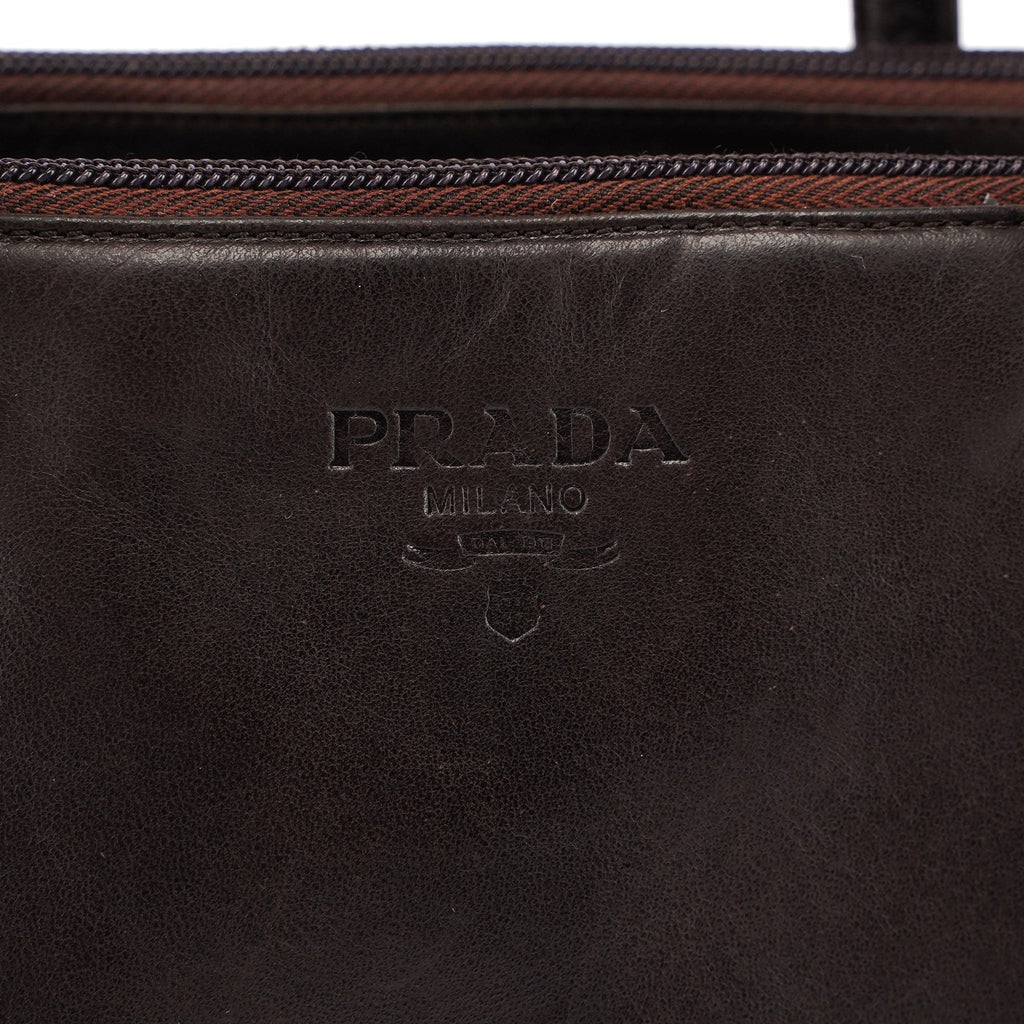 Brown Nappa Tote Bag