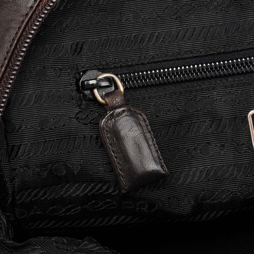 Brown Nappa Tote Bag