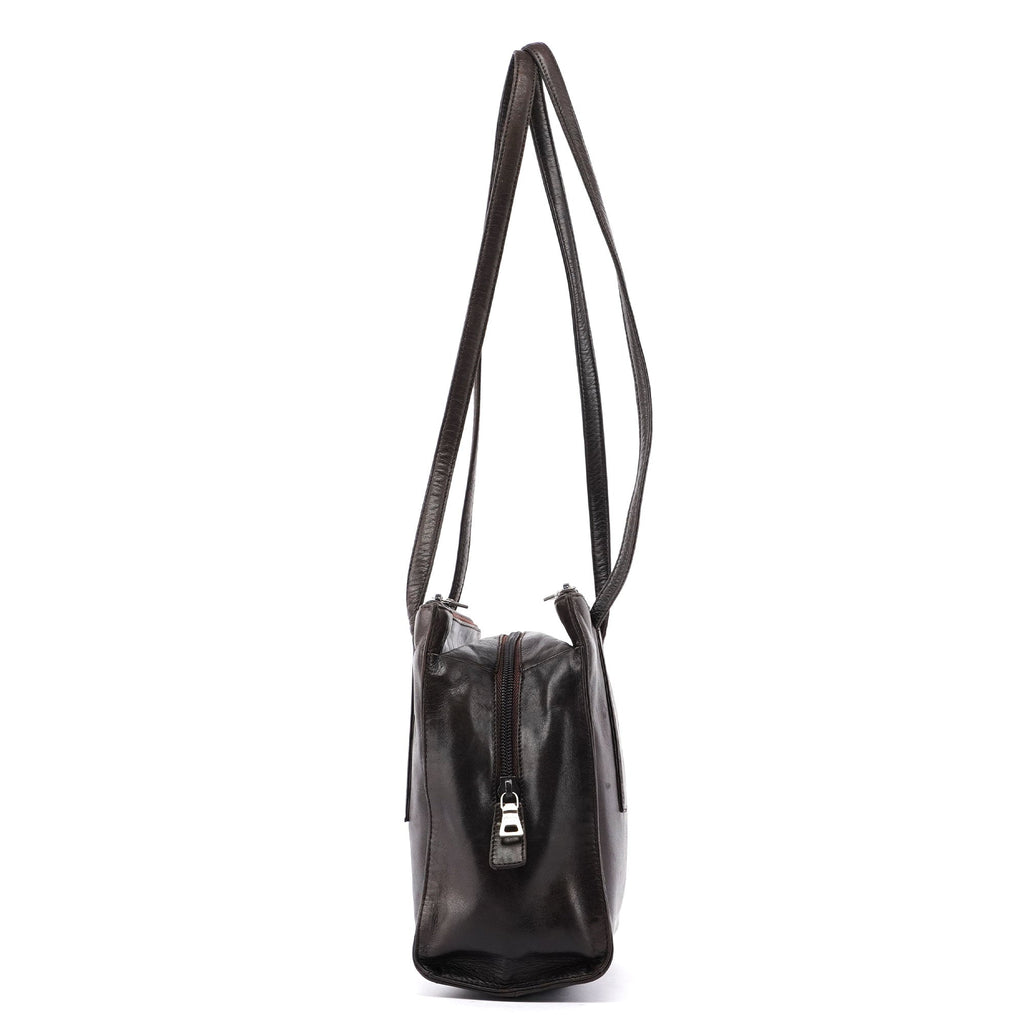 Brown Nappa Tote Bag