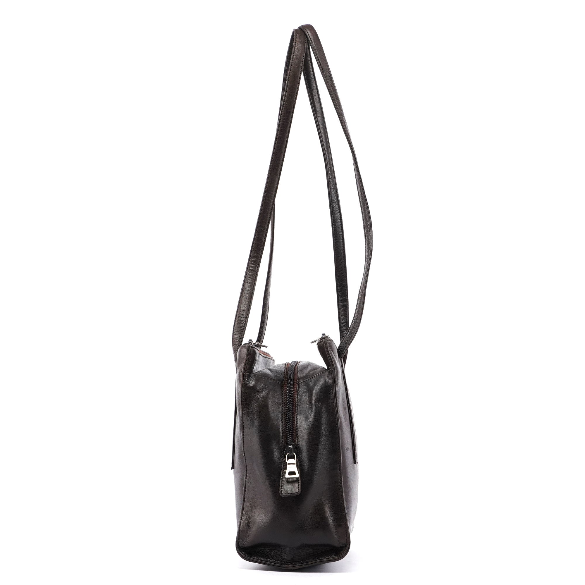 Brown Nappa Tote Bag