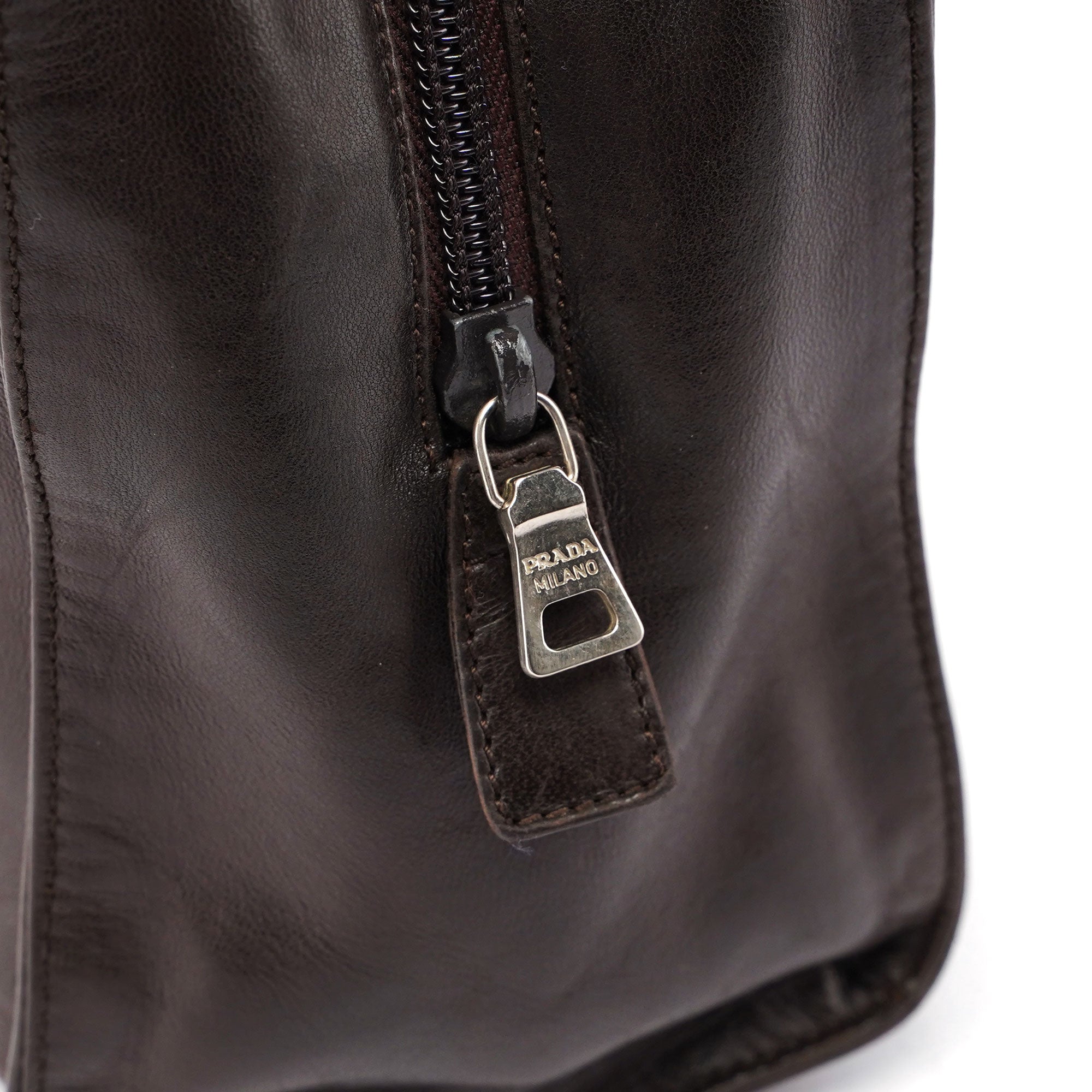 Brown Nappa Tote Bag