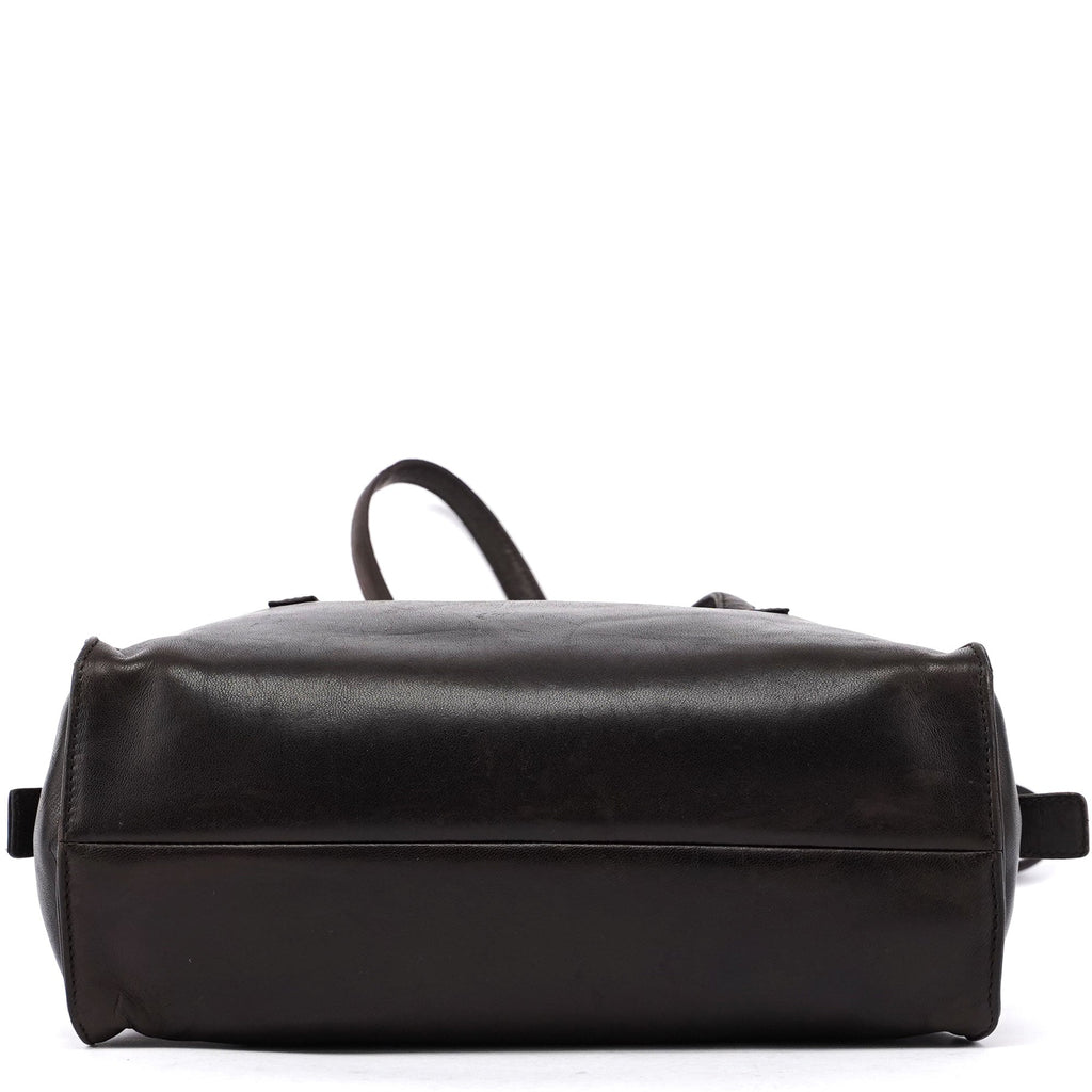 Brown Nappa Tote Bag