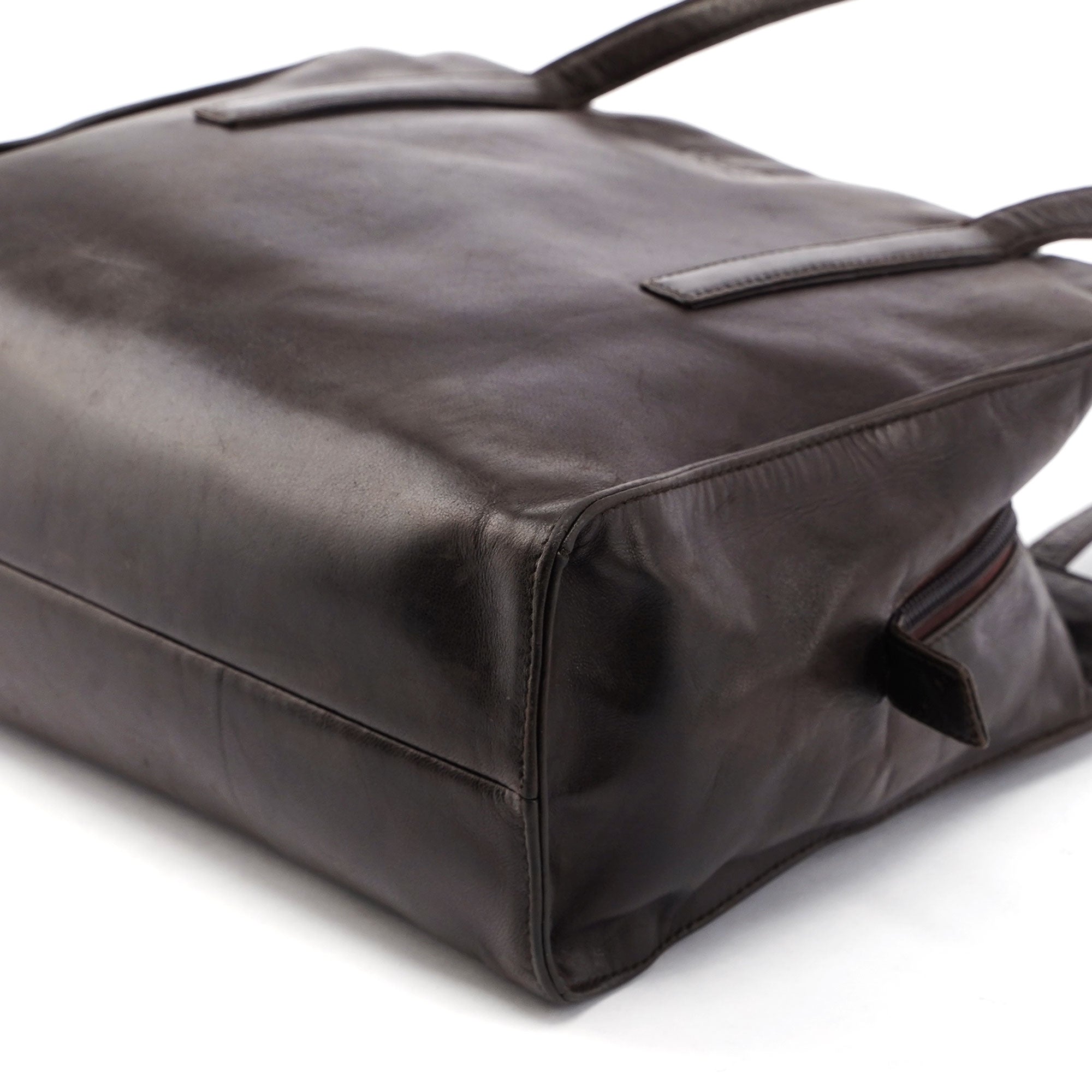 Brown Nappa Tote Bag