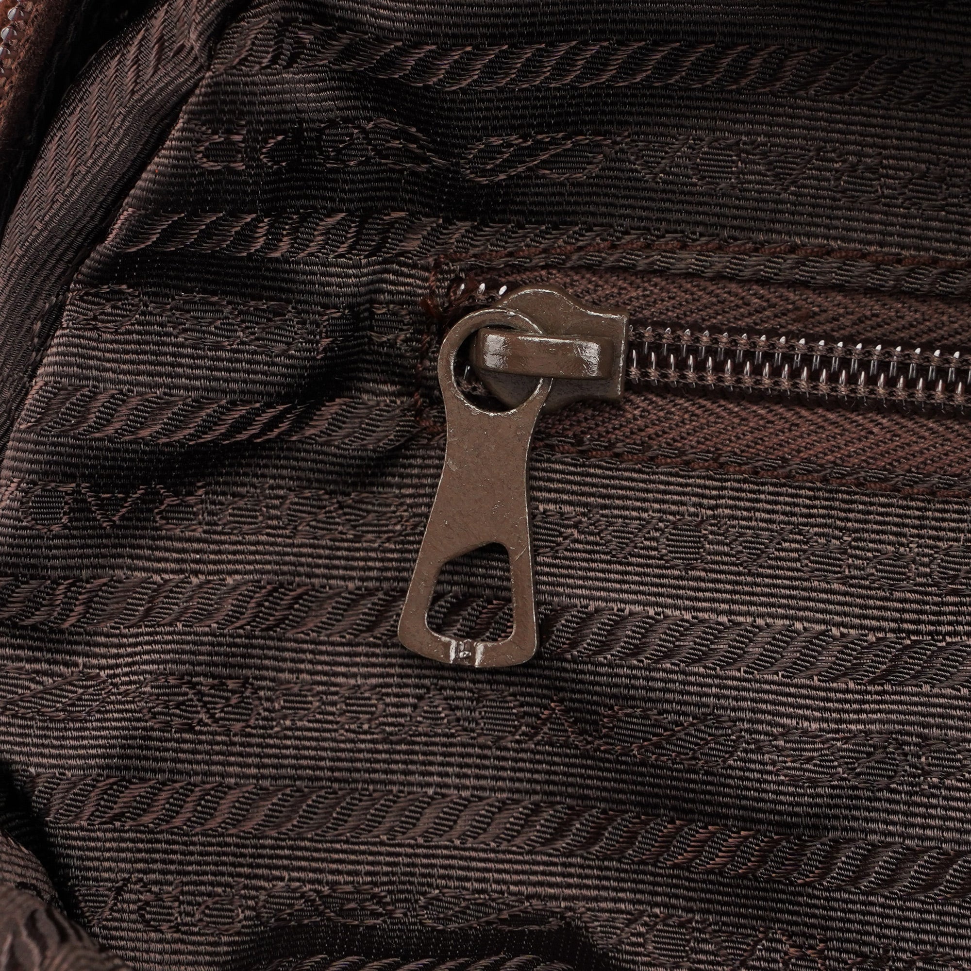Brown Quilted Suede Handbag