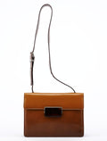 Brown Spazzolato Buckle Shoulder Bag