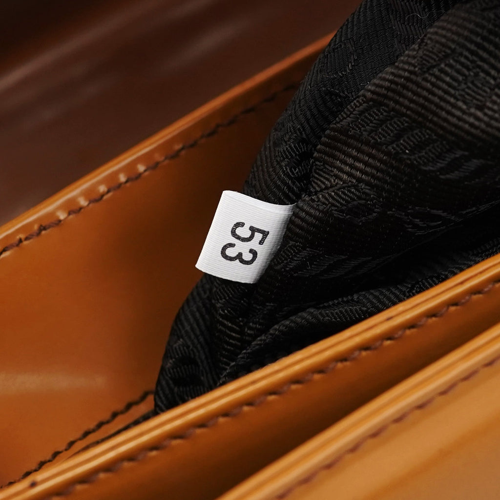 Brown Spazzolato Buckle Shoulder Bag