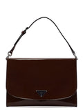 Brown Spazzolato Mini Hobo Shoulder Bag