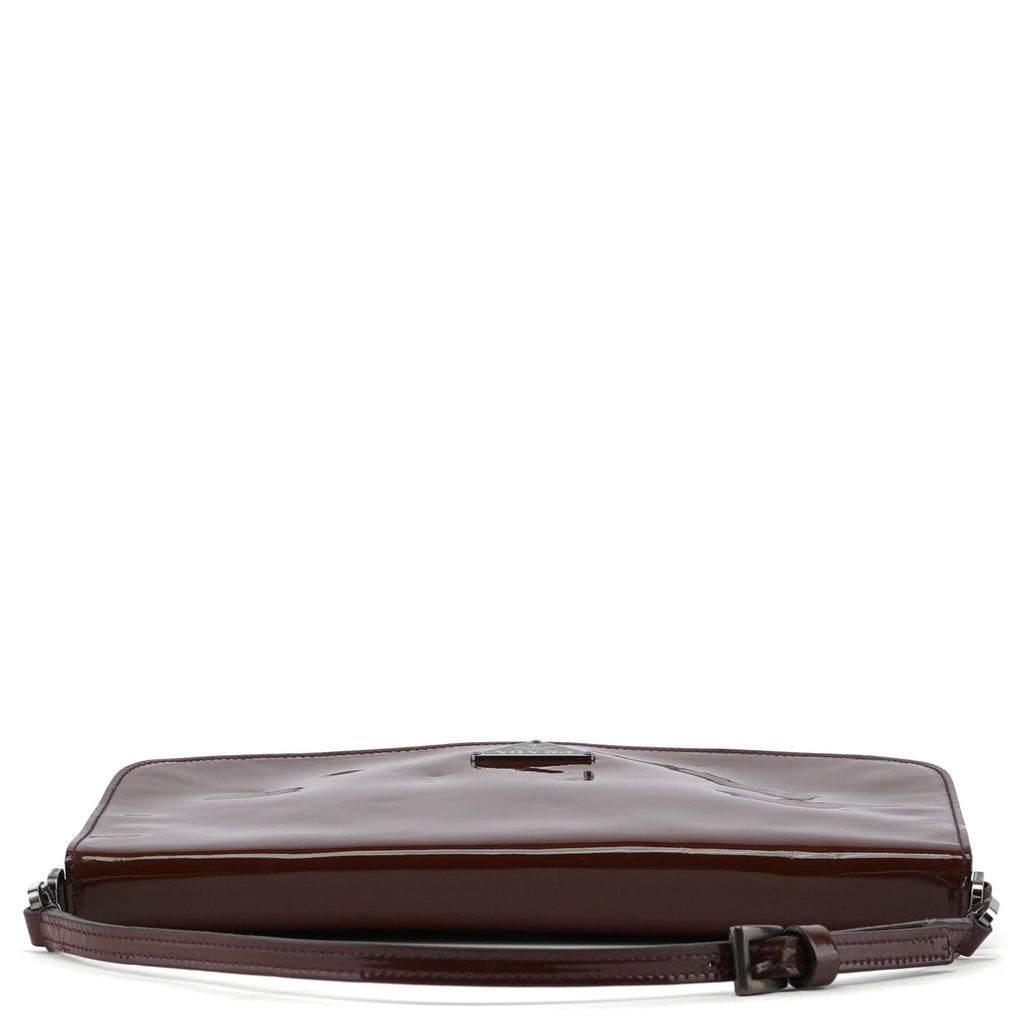 Brown Spazzolato Mini Hobo Shoulder Bag
