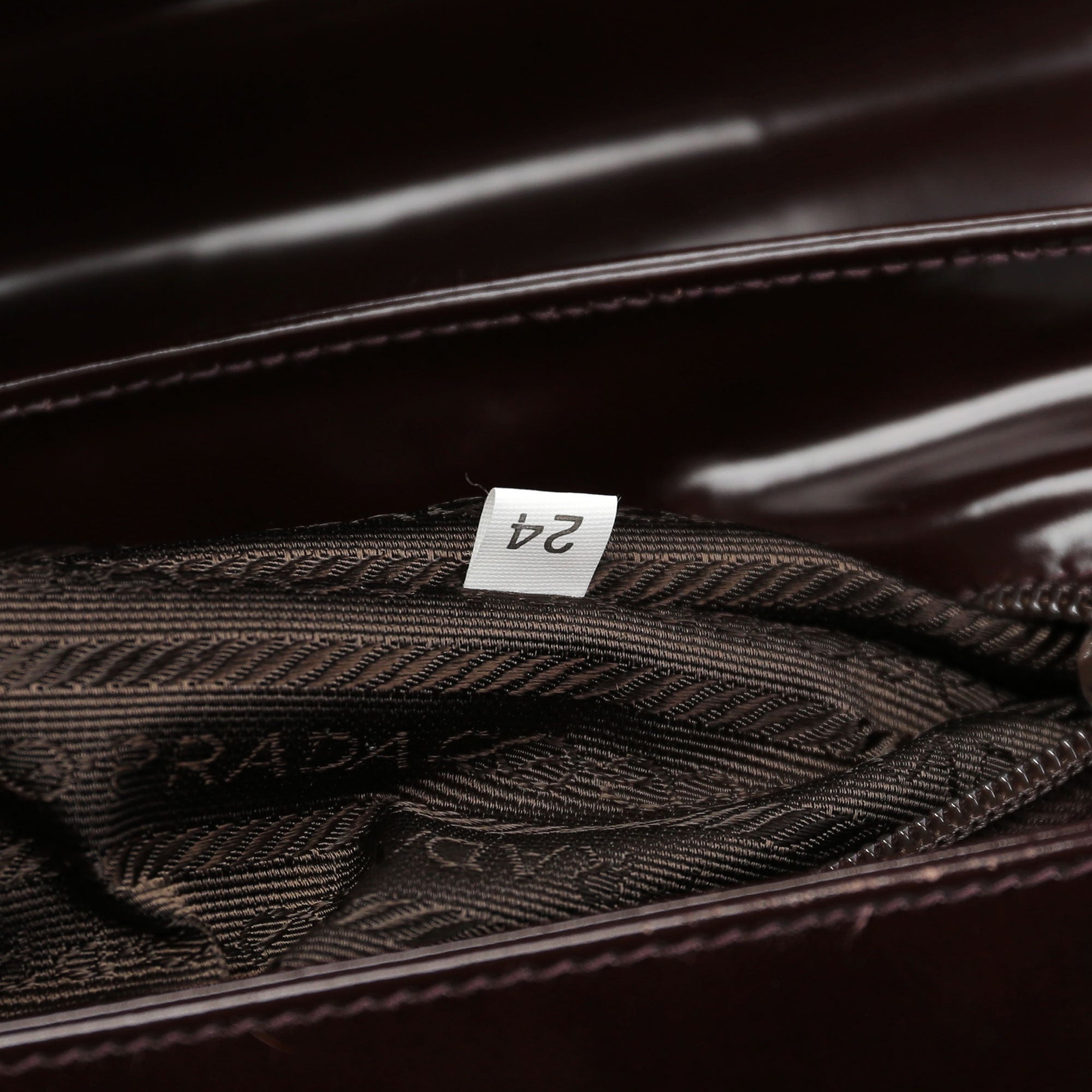 Brown Spazzolato Top Handle Logo Bag