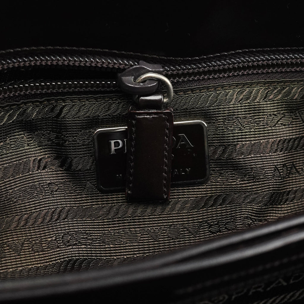 Brown Spazzolato Tote Bag