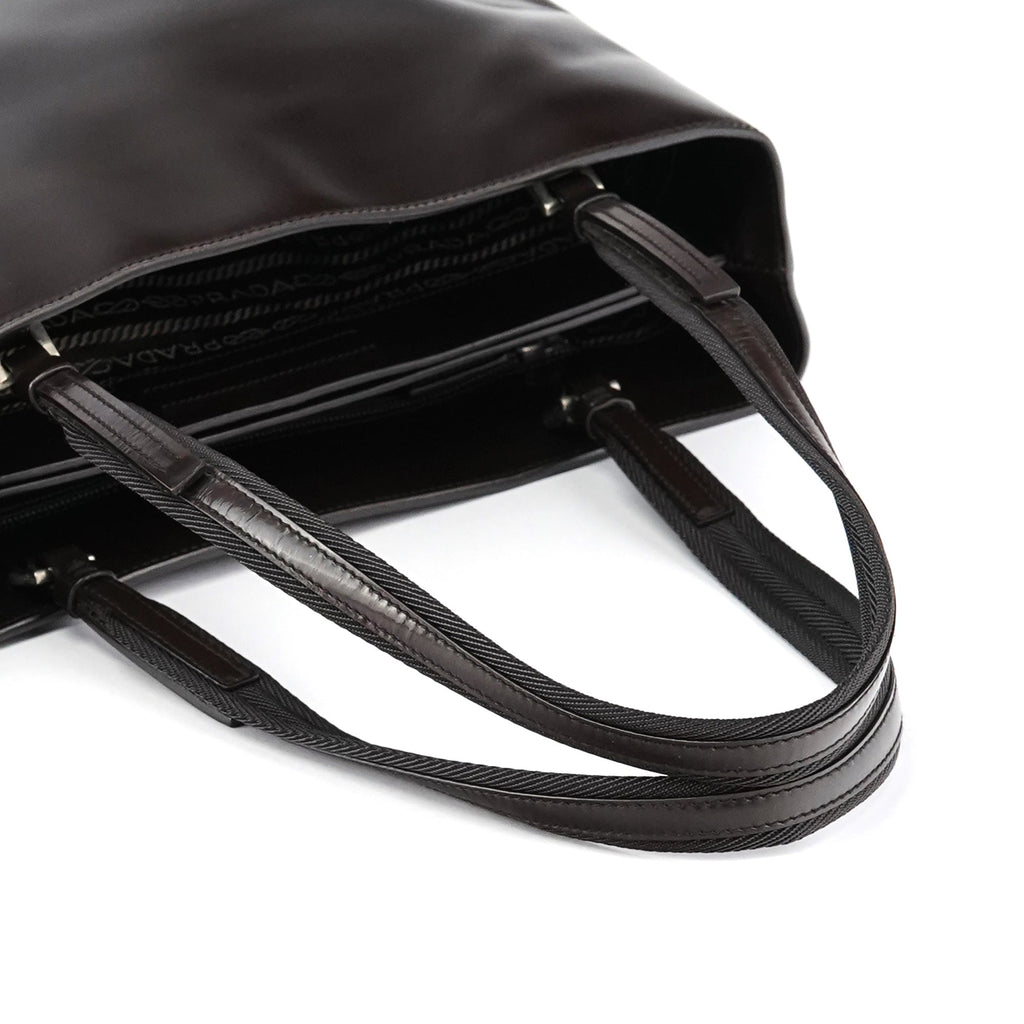 Brown Spazzolato Tote Bag