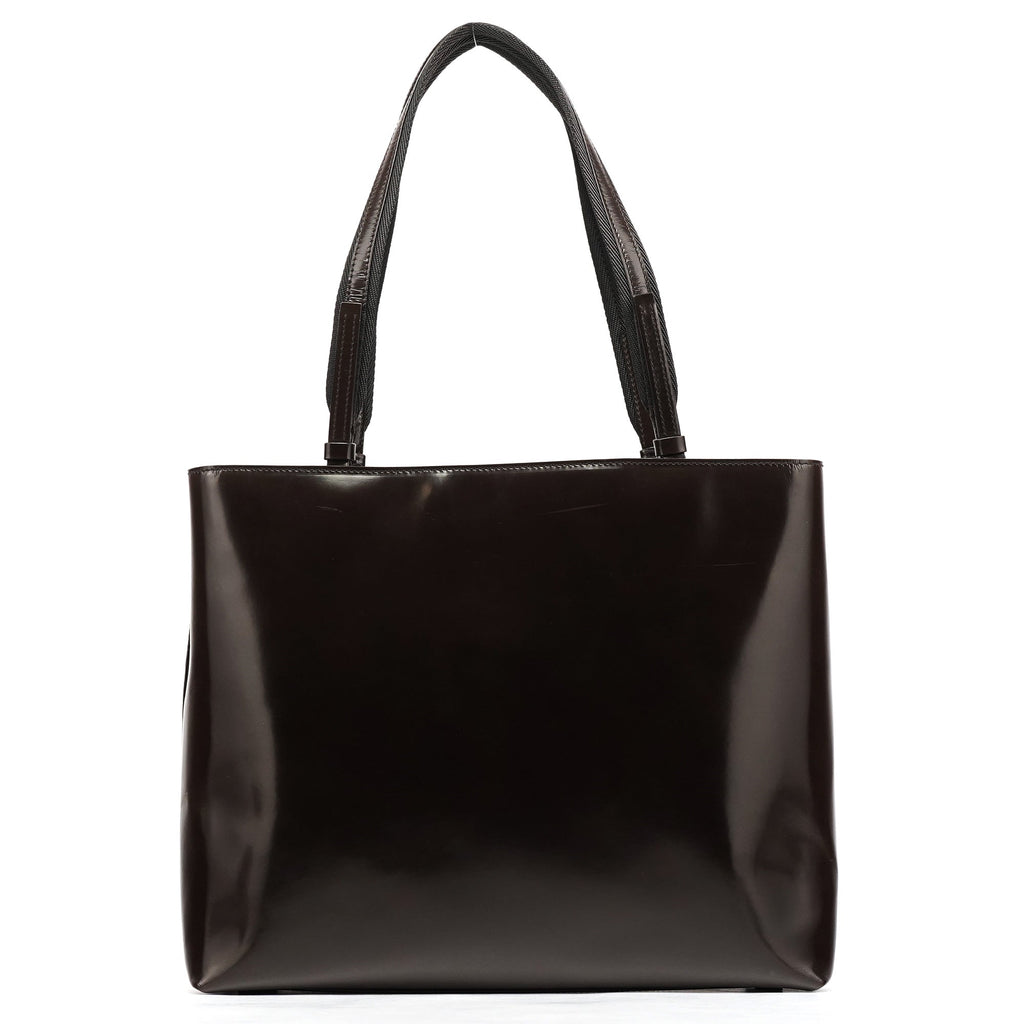 Brown Spazzolato Tote Bag