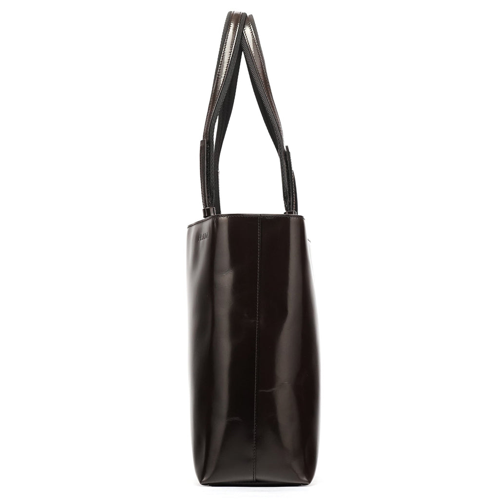 Brown Spazzolato Tote Bag