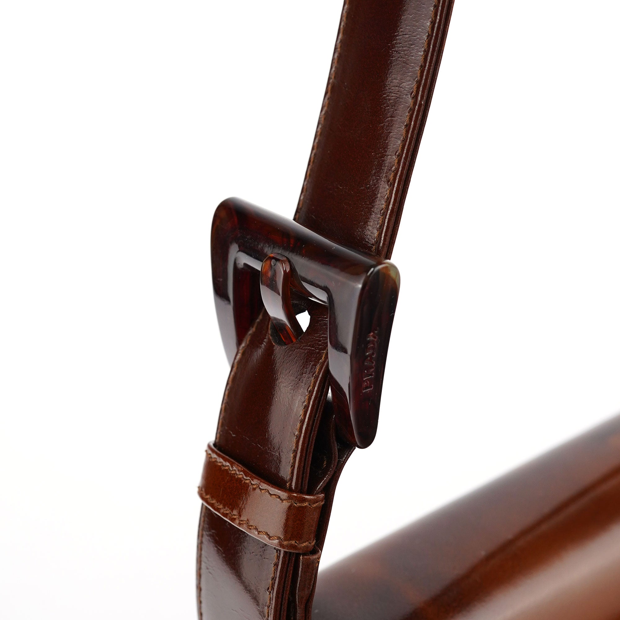 Brown Stampa Giraffa Shoulder Bag