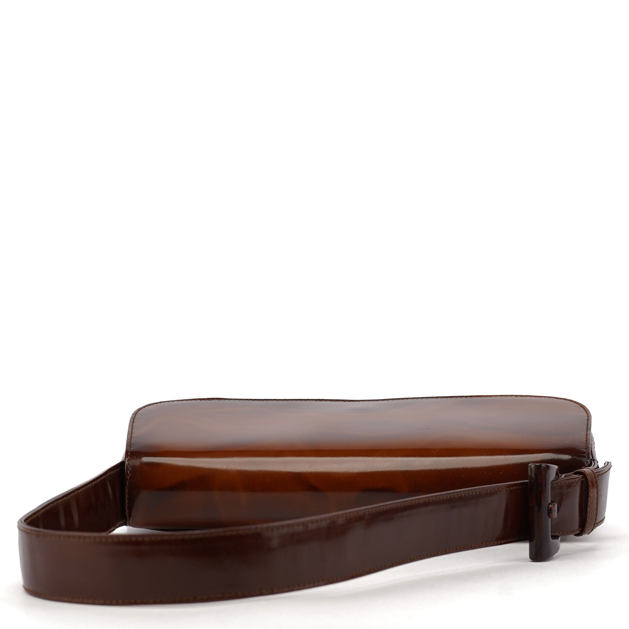 Brown Stampa Giraffa Shoulder Bag