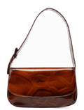 Brown Stampa Giraffa Shoulder Bag