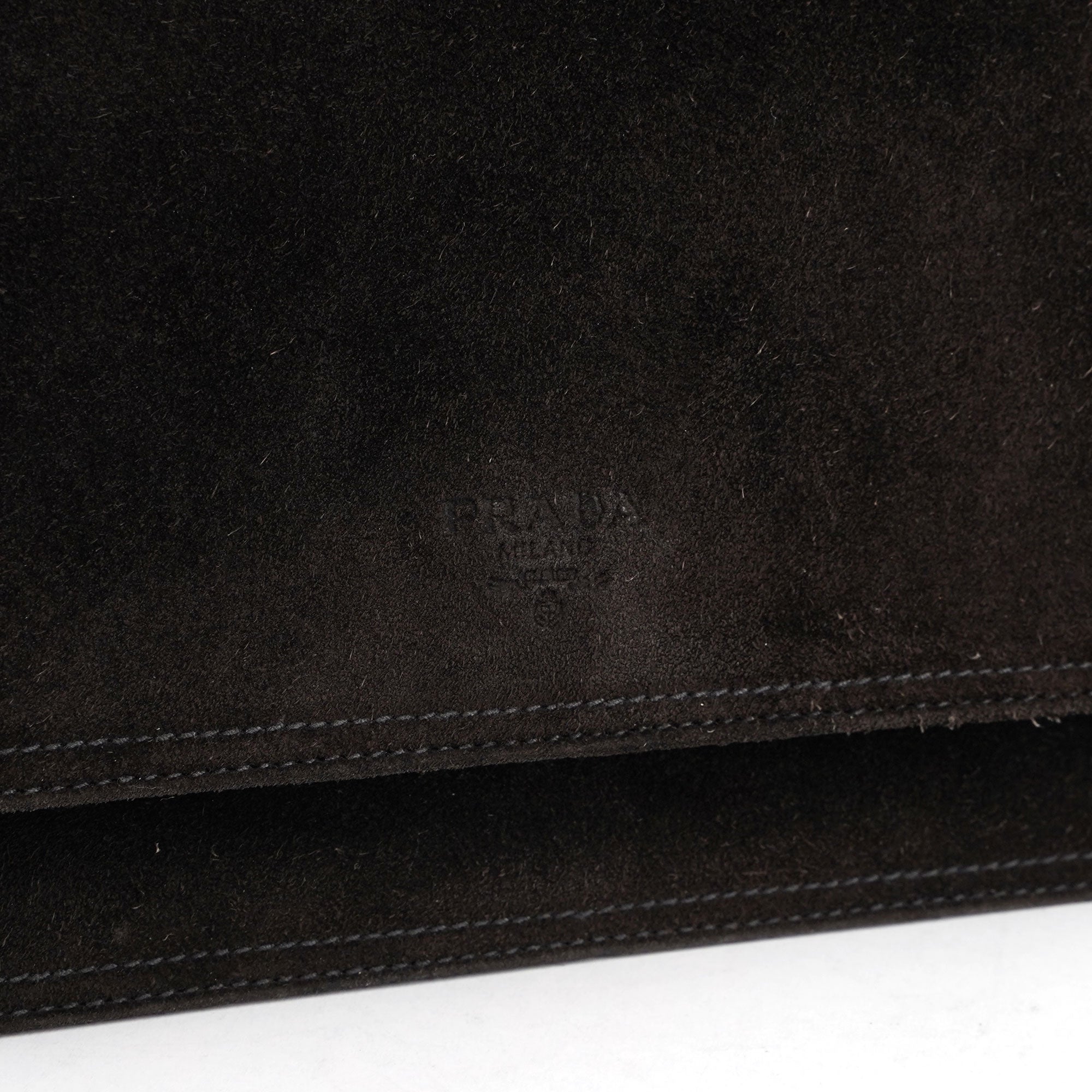 Brown Suede Flap Shoulder Bag