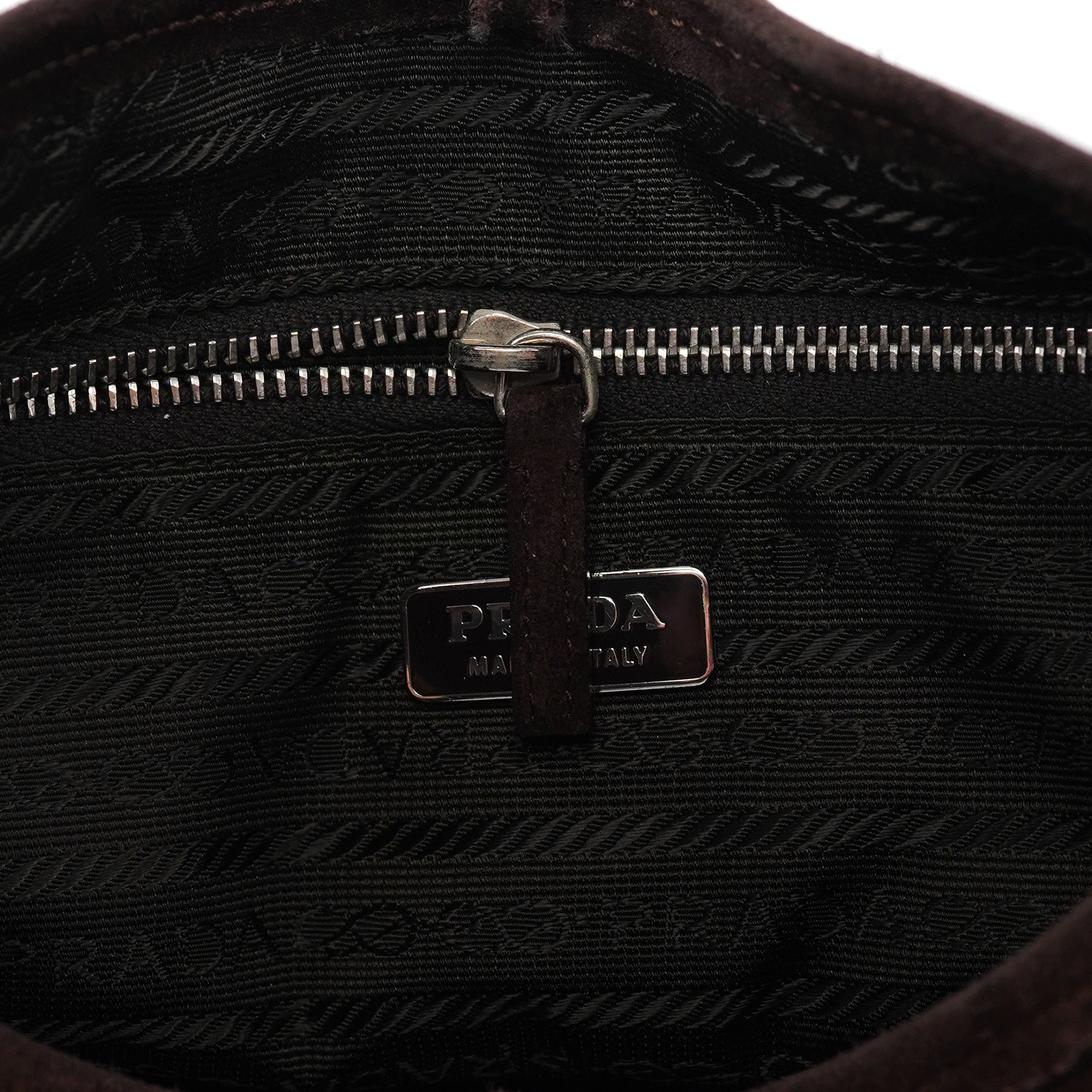 Brown Suede Hobo Shoulder Bag