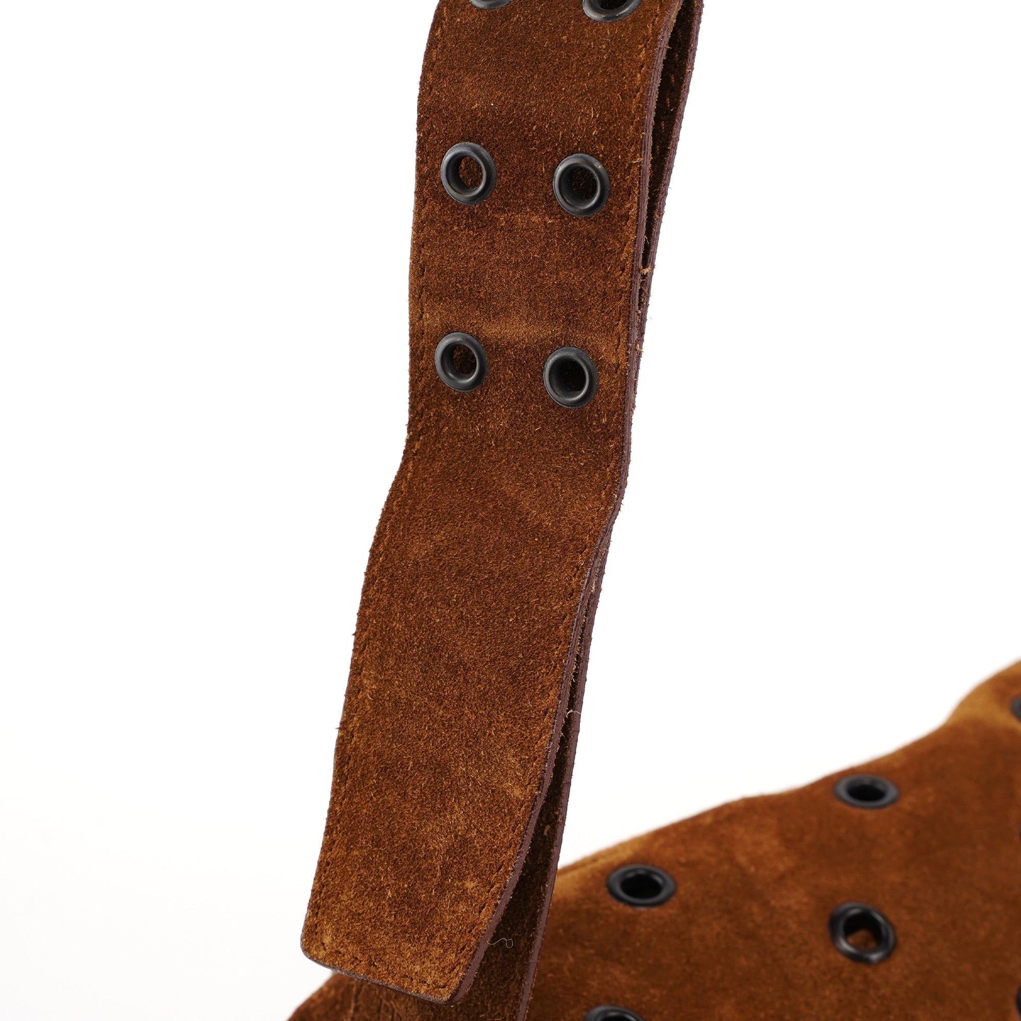 Brown Suede Shoulder Bag