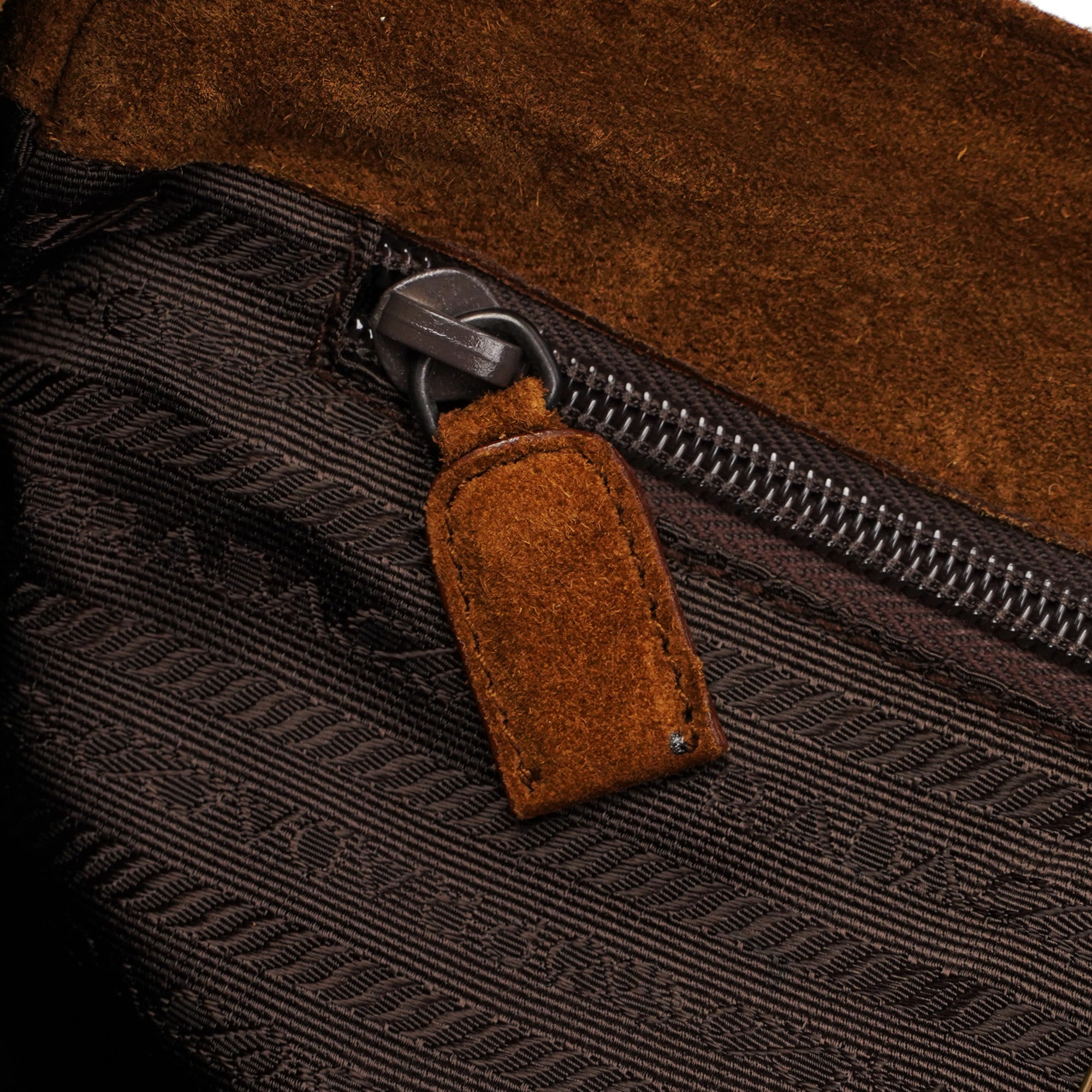 Brown Suede Shoulder Bag