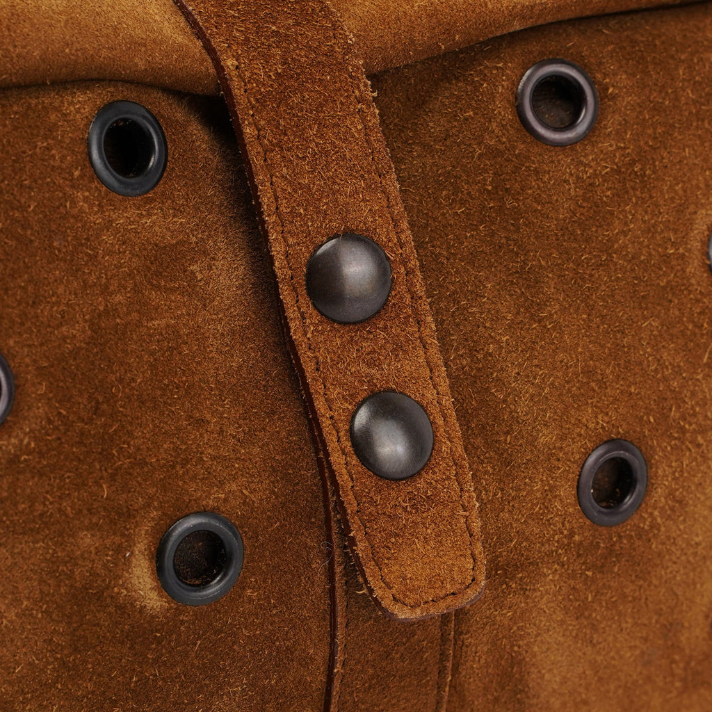 Brown Suede Shoulder Bag
