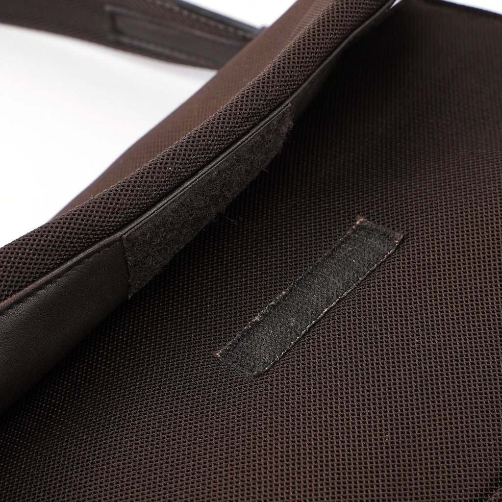 Brown Tessuto Mesh Sport Hobo Bag
