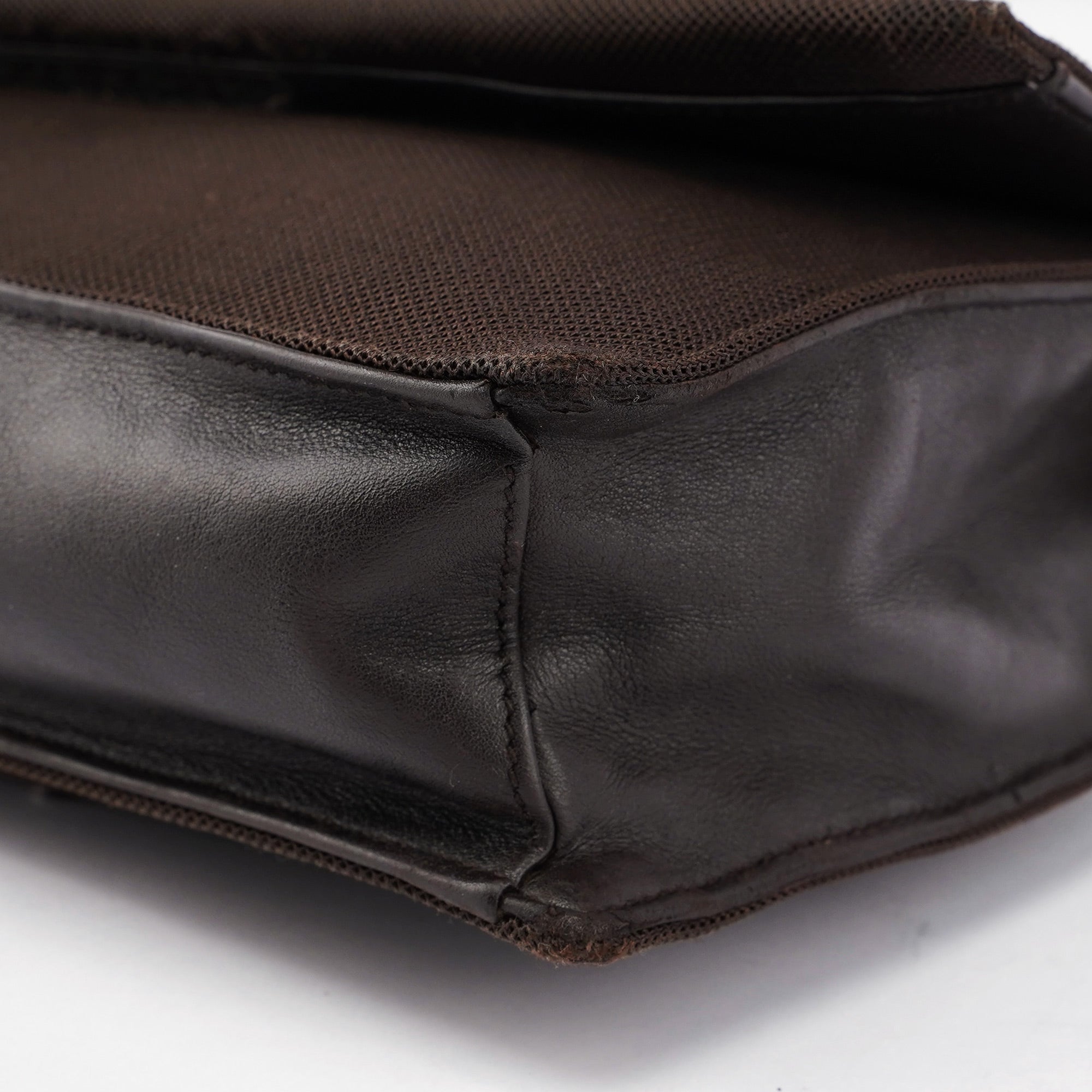 Brown Tessuto Mesh Sport Hobo Bag