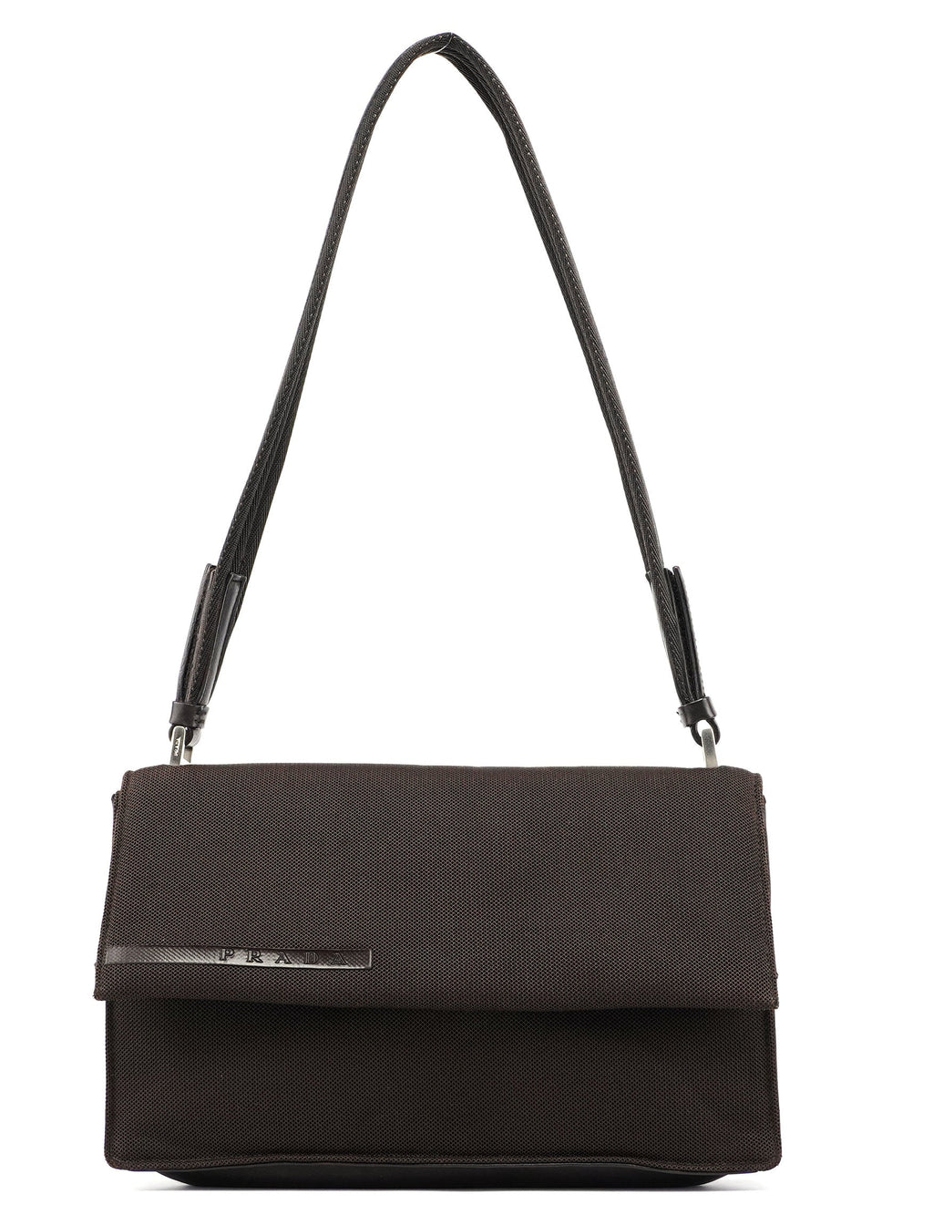 Brown Tessuto Mesh Sport Hobo Bag