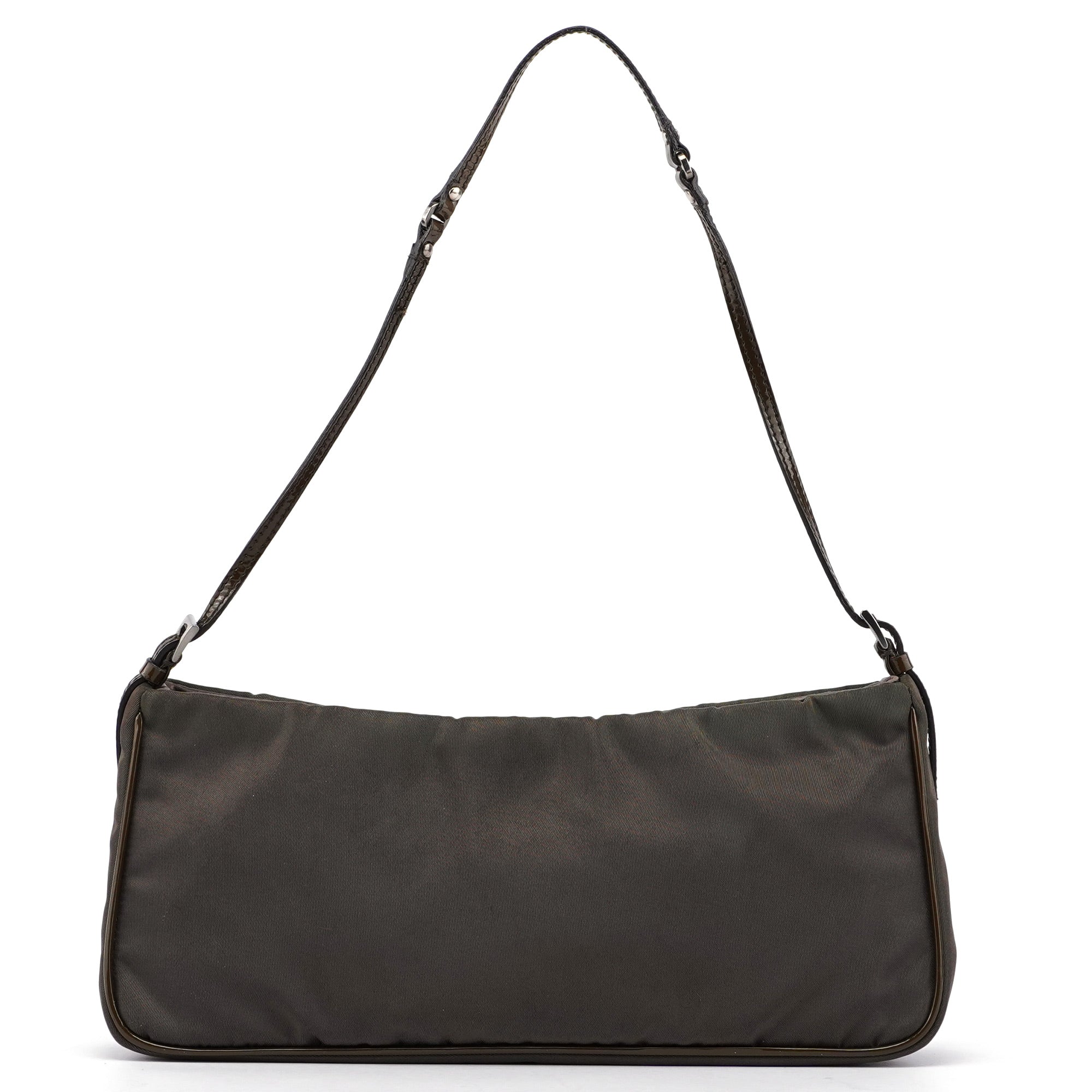 Brown Tessuto Mini Hobo