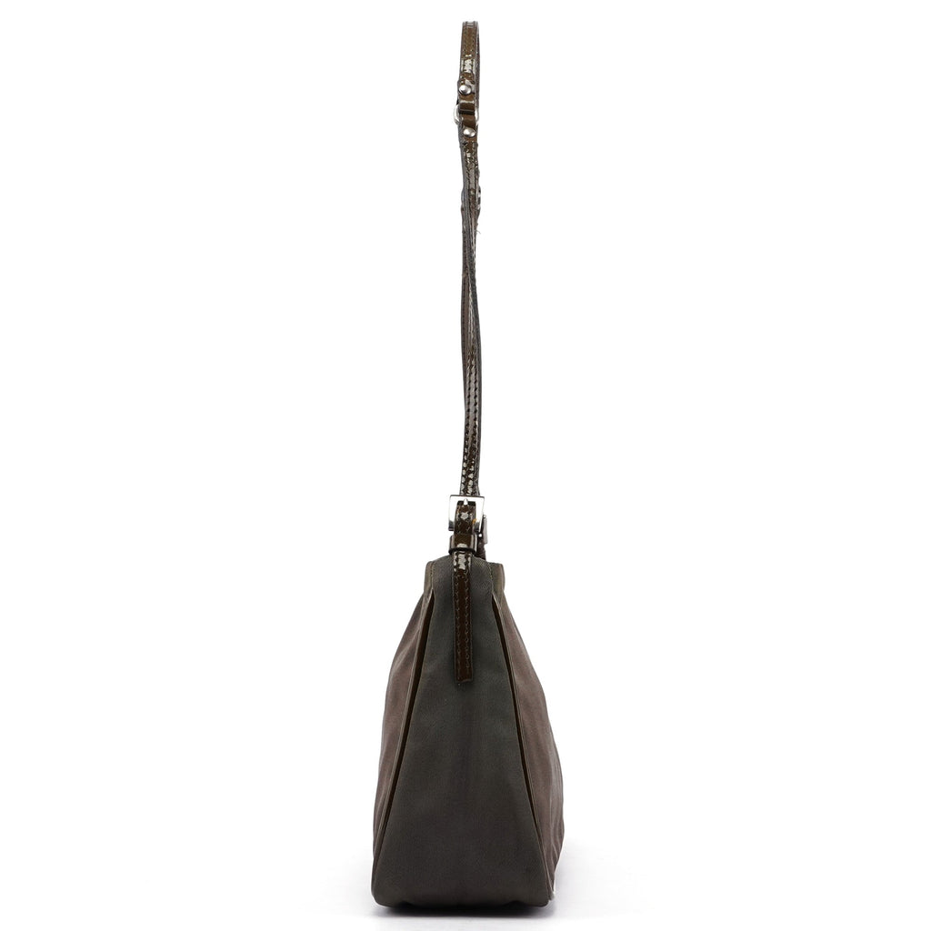 Brown Tessuto Mini Hobo