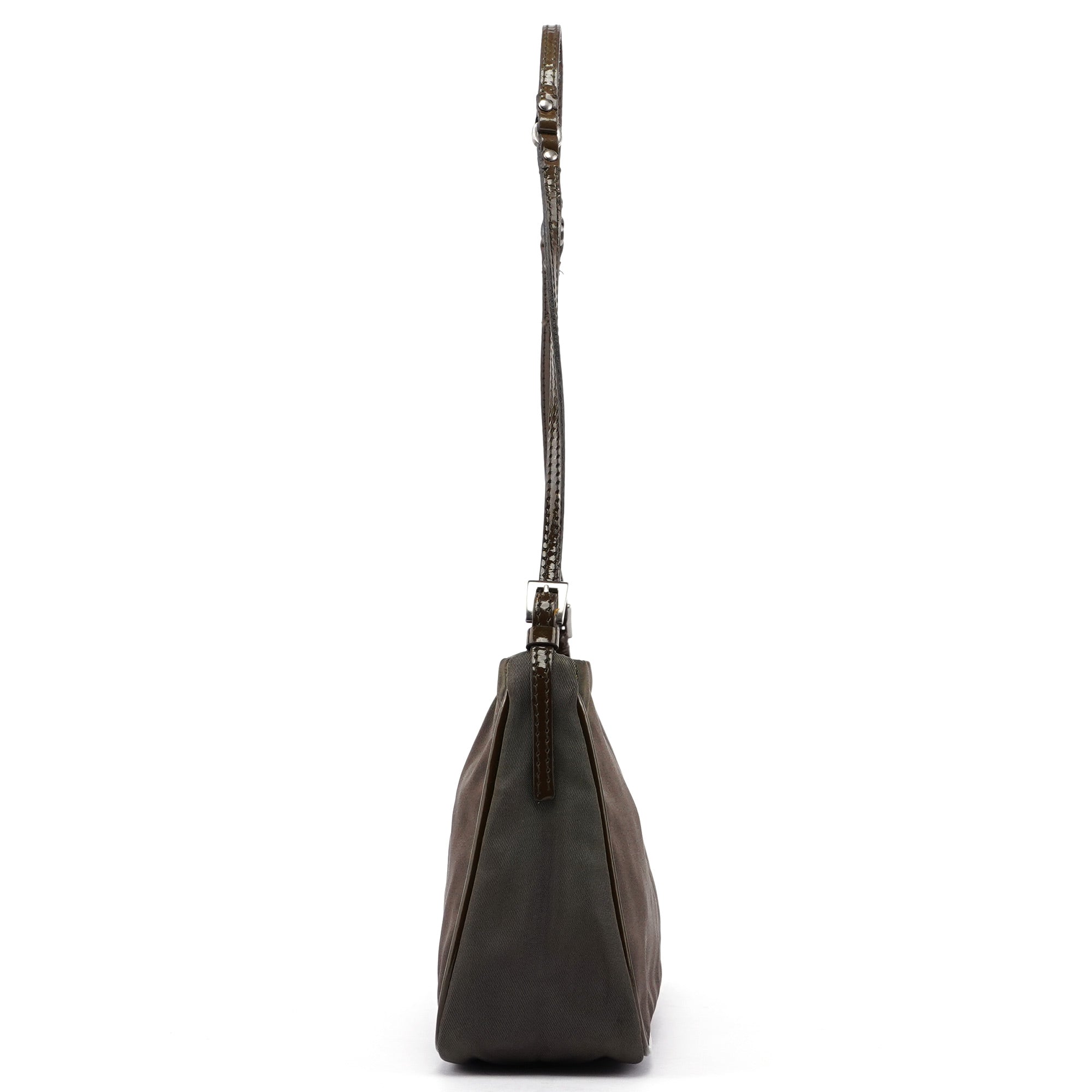 Brown Tessuto Mini Hobo